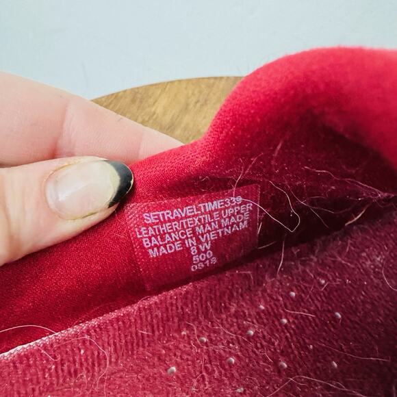 Easy Spirit Traveltime 339 Red And White Snowflake Slip On Shoes Women’s Size 8 - Picture 9 of 10